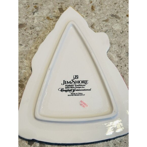 Jim Shore Holiday Traditions Cheese Plate Trivet Christmas Decor Matching Knife - Picture 4 of 6